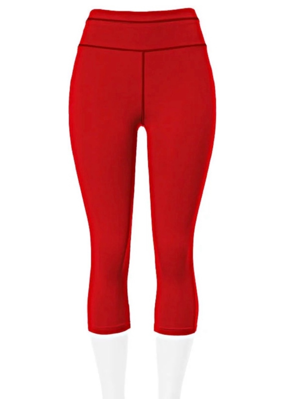 POP Fit Red Capri Leggings in size 4x - Picture 3 of 7